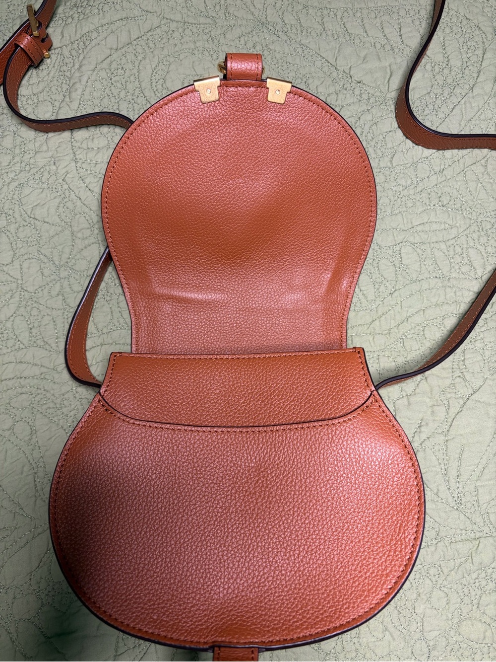 Chloe Tan Marcie Small Saddle Crossbody Bag NEW - Picture 5 of 10